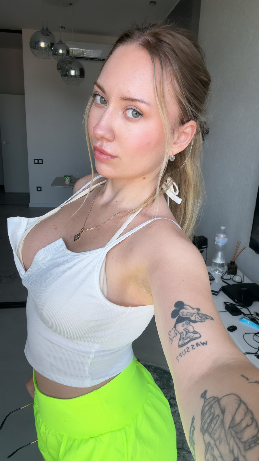 KateV in her underwear in Zagreb