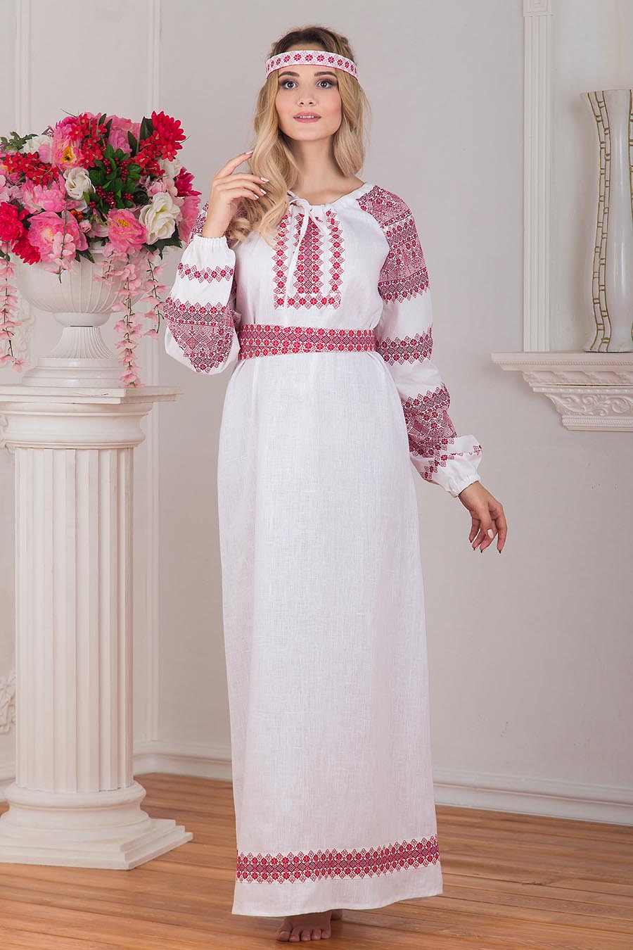 A playful frame from Women in Slavic costumes — online in Zagreb